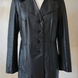Vintage leather jacket 60s 70s